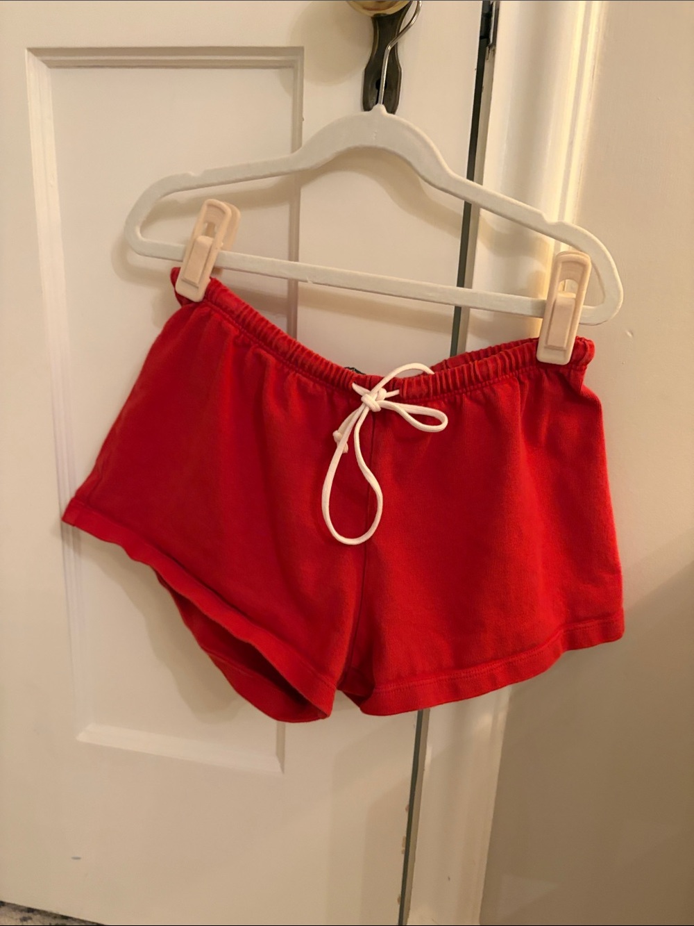 Brandy Melville Red Drawstring Athletic Shorts